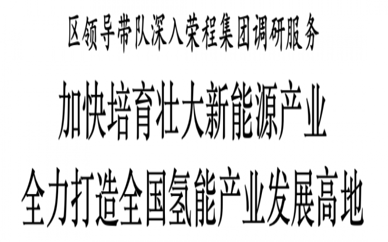 濱海新區(qū)區(qū)委副書記、區(qū)長單澤峰帶隊深入榮程集團調(diào)研服務